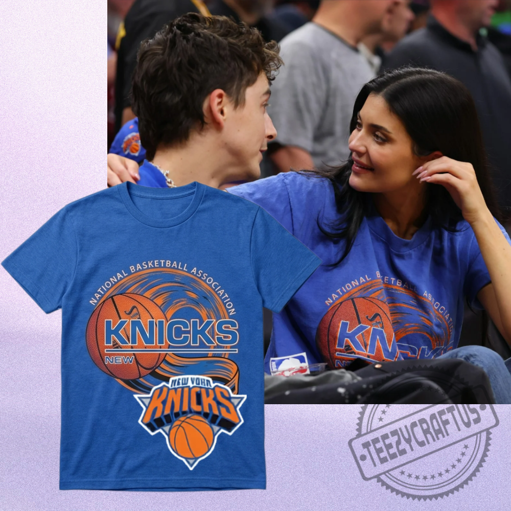 Kylie Jenner Inspired New York Knicks Graphic T Shirt