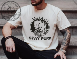 Stay Punk Graphic Tee Vintage Punk Rock Shirt Alternative Style Tee 1 7