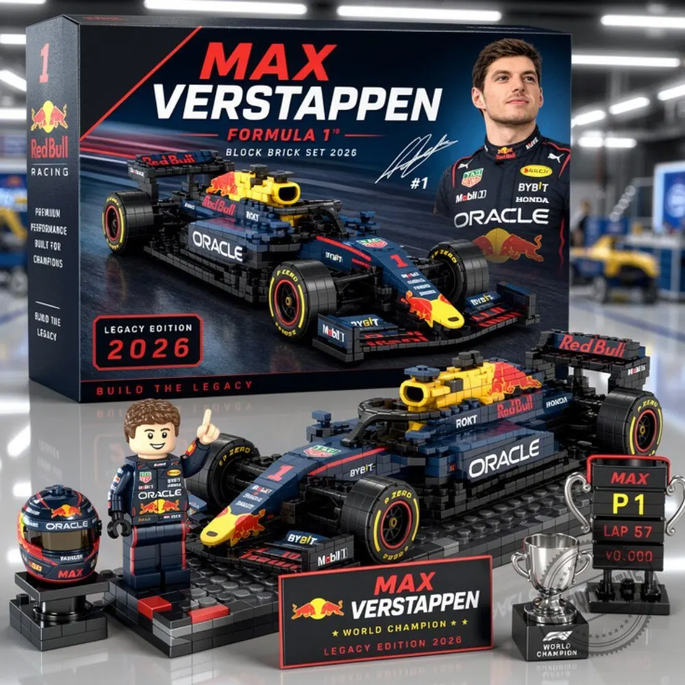 Max Verstappen Red Bull F1 Legacy Edition 2026 Block Brick Set