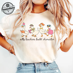 Silly Teacher Goose Shirt, Silly Goose Teacher Tshirt, Back to School Tee, Teacher Appreciation Gift, Funny Gift For Teacher, Teacher Gift 1 Thiet ke chua co ten 21