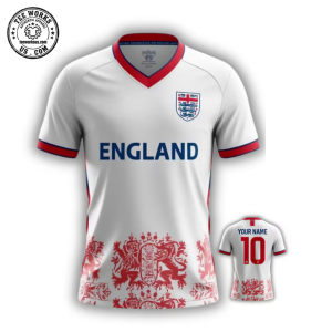 England 3D Football Jersey WC 2026 Fan Shirt Unisex Soccer Sports Jersey 1 Thiet ke chua co ten 10 2