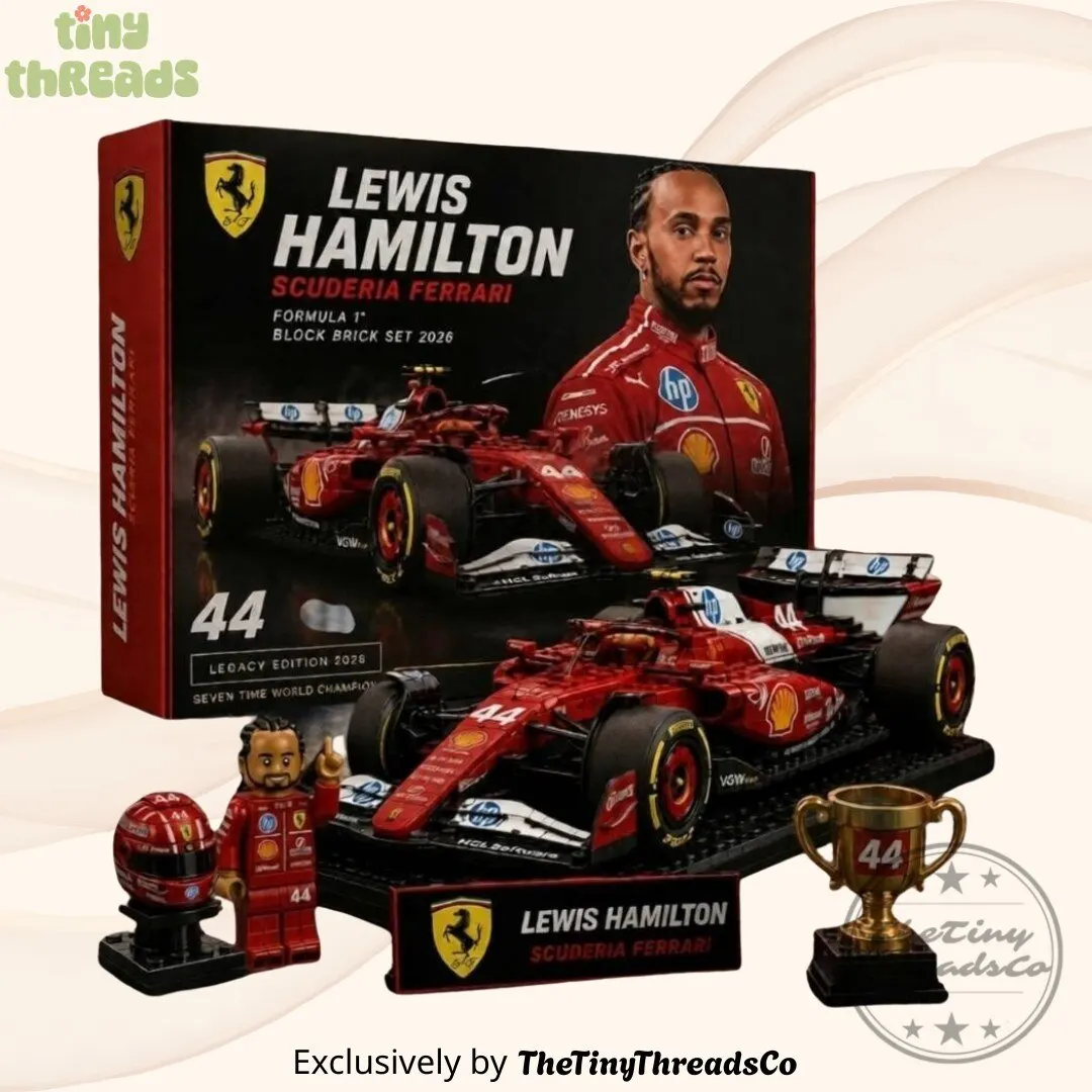 Scuderia Ferrari 7X World Champion Lewis Hamilton Lego Brick Set