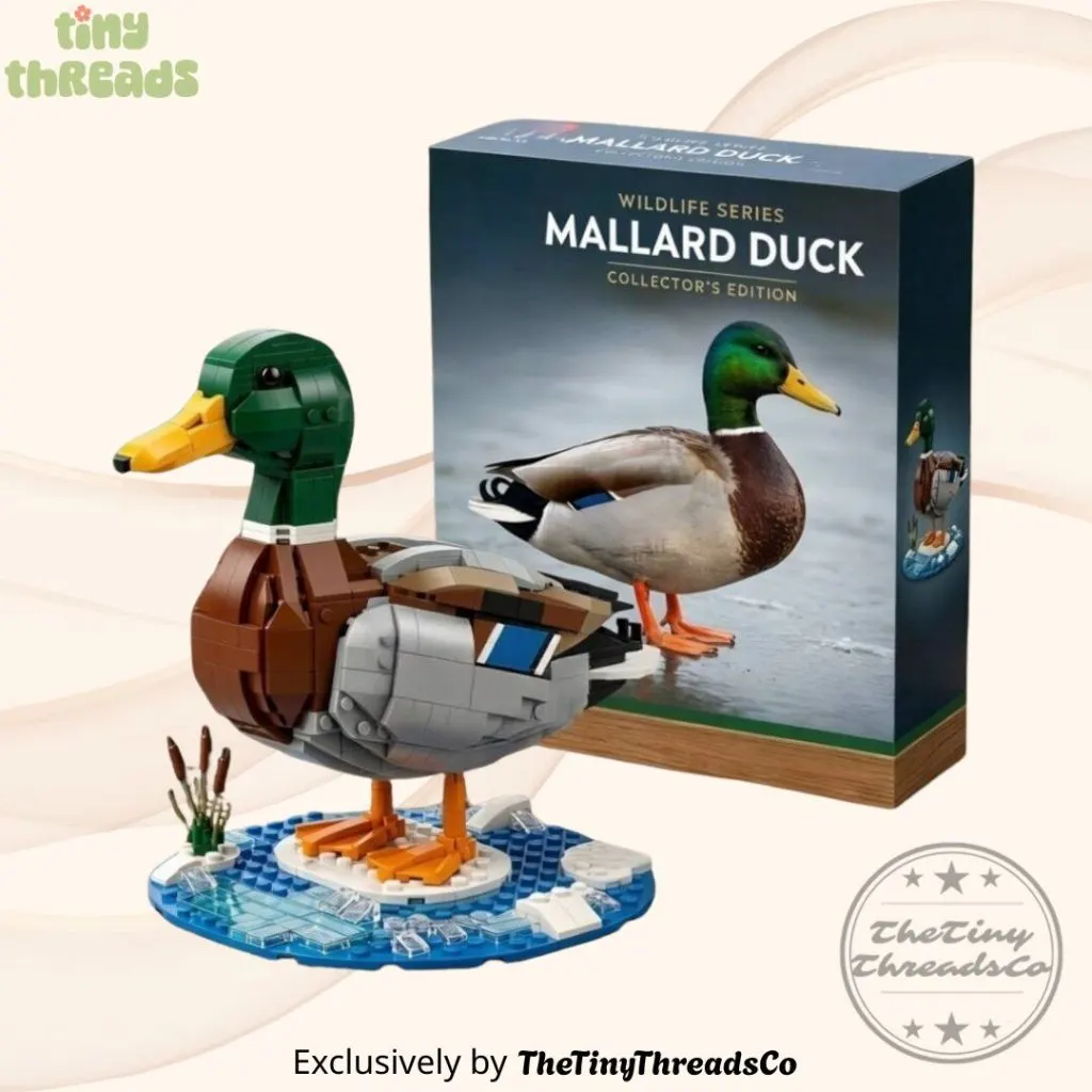 Mallard Duck Wildlife Series Collector Edition Lego Brick Set