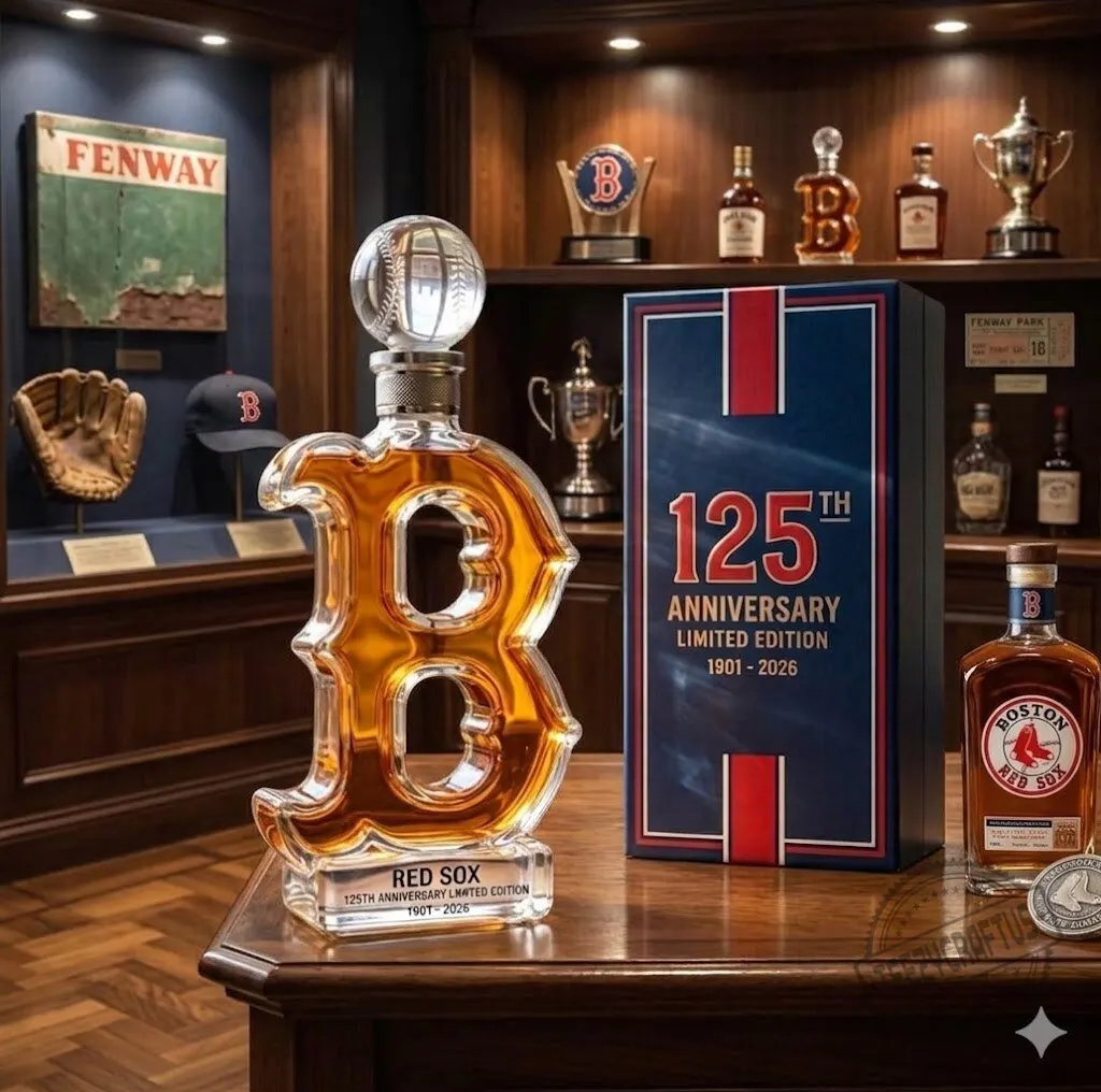 Boston Red Sox 125th Anniversary Limited Edition Baseball Decanter