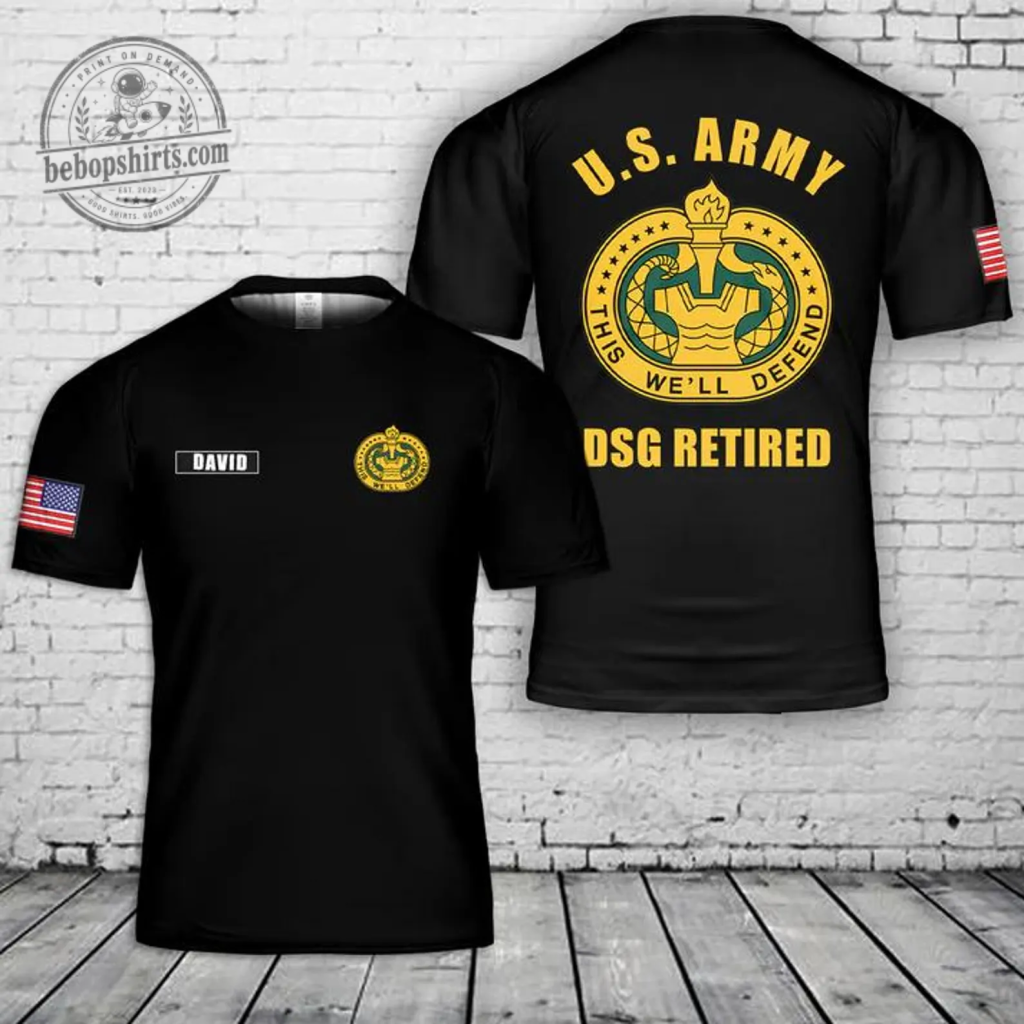 Thiết kế chưa có tên (1) Custom Name Retired Veteran 3D Apparel - Personalized Military Proud Hero Hoodie & Tee