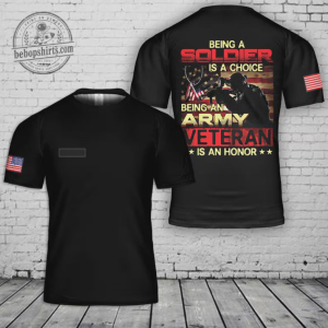 Custom Name Proud Military Veteran 3D T-Shirt - Patriotic Soldier Choice Graphic Tee