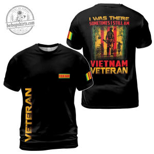 Custom Name Vietnam Veteran 3D T-Shirt - I Was There Patriotic Military Quote Tee 1 Custom Name Vietnam Veteran 3D T-Shirt - I Was There Patriotic Military Quote Tee
