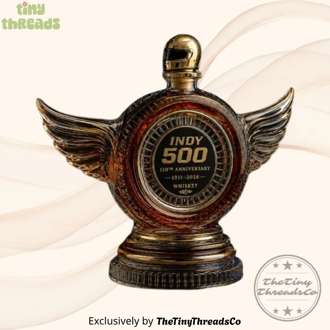 Indy 500 110th Anniversary 1911-2026 Racing Helmet Stopper Whiskey Bottle