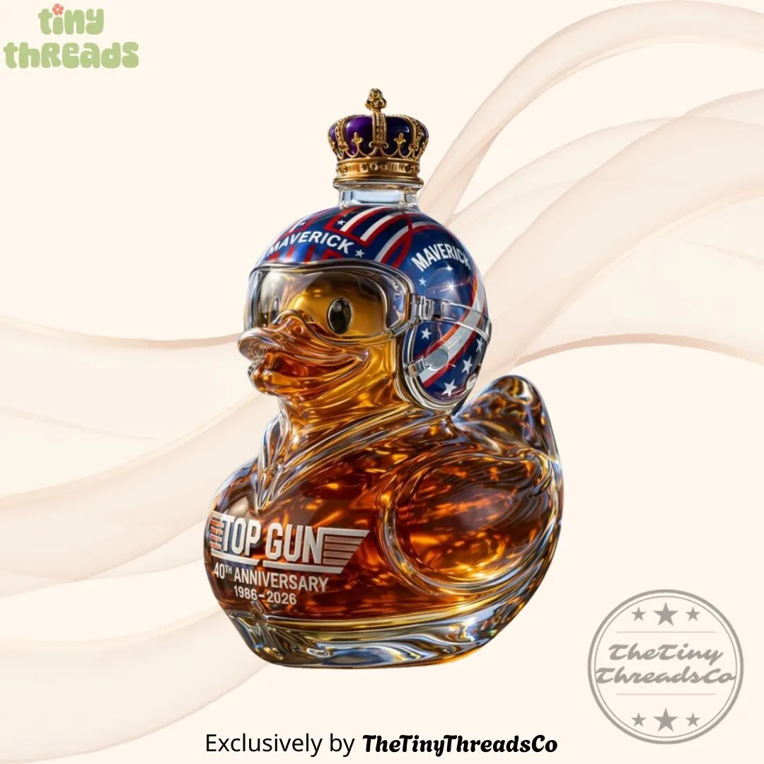 Top Gun 40th Anniversary Maverick Duck Shaped Whiskey Bottle