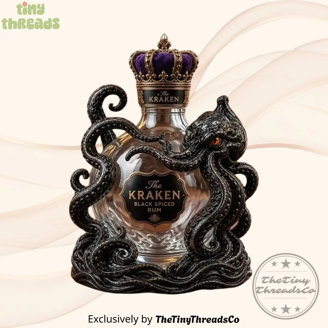 The Kraken Rum Edition 3D Octopus Crown Royal Bottle