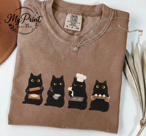 Black Cat Baking T-Shirt