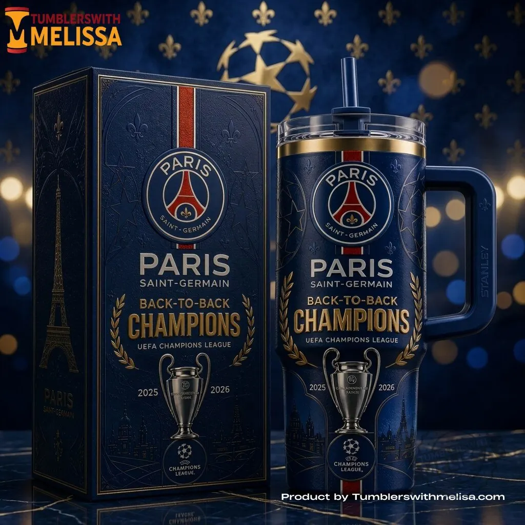 Paris Saint-Germain Back-to-Back Champions UEFA Champions League Tumbler 1 Paris Saint-Germain Back-to-Back Champions UEFA Champions League Tumbler premium quality collectible or lifestyle product for everyday use
