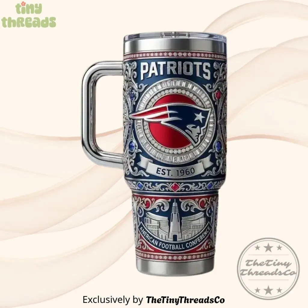 New England Patriots 40oz Collector Edition Tumbler Style 2