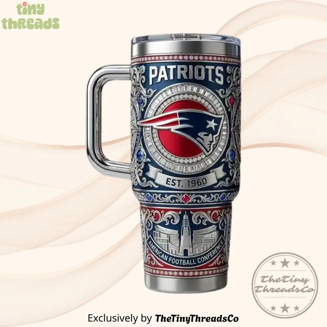 New England Patriots 40oz Collector Edition Tumbler Style 2