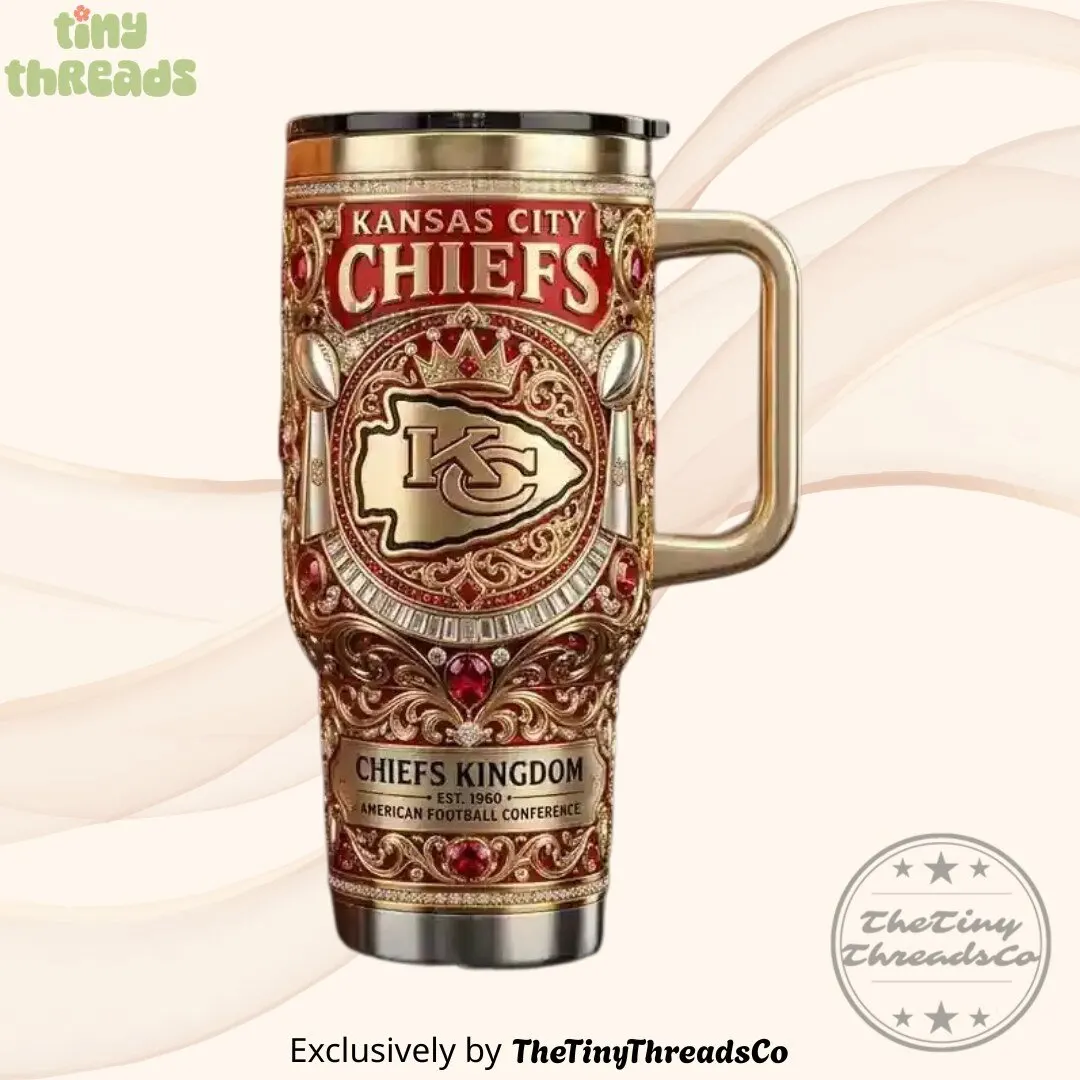 Kansas City Chiefs 40oz With Lid and Straw Edition Tumbler Style 2