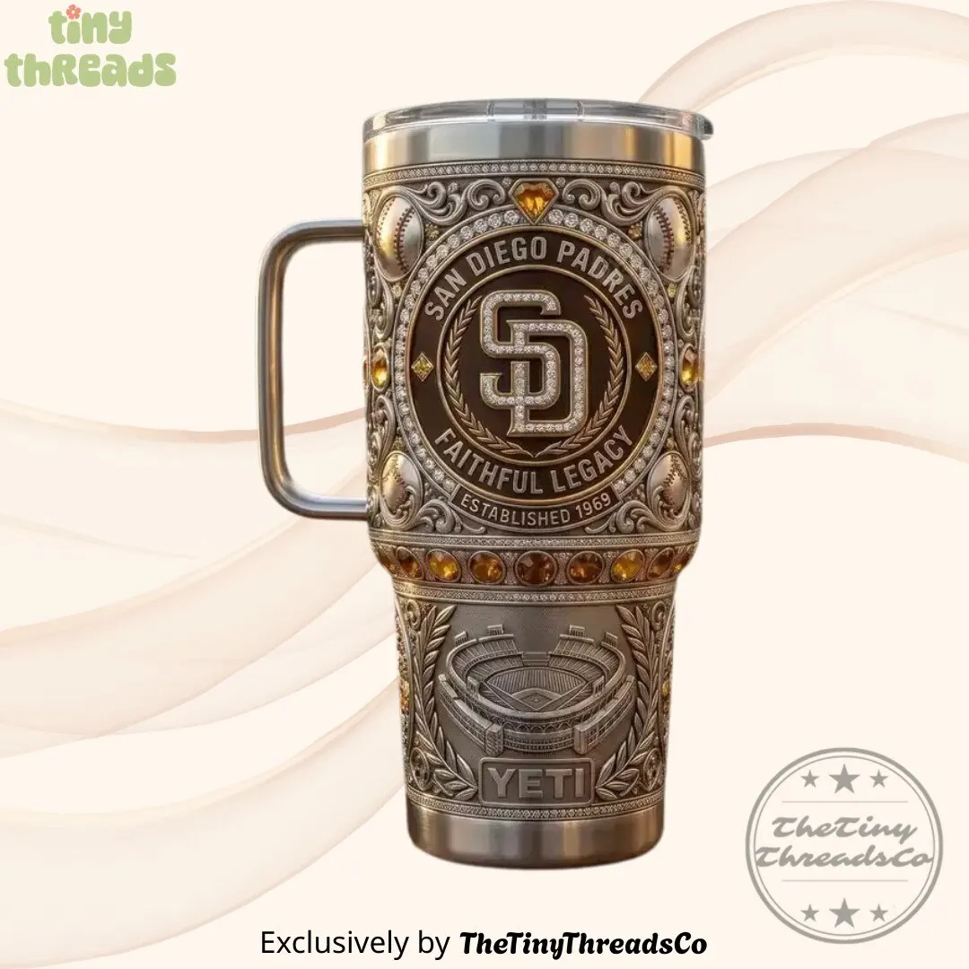 San Diego Padres 40oz Tumbler With Handle Yeti Tumbler 2026