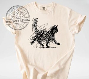 Comfort Colors® Abstract Cat Line Art Shirt Minimalist Scribble Cat T-Shirt 1 Comfort Colors%C2%AE Abstract Cat Line Art Shirt Minimalist Scribble Cat T Shirt festivetrendz.com 1