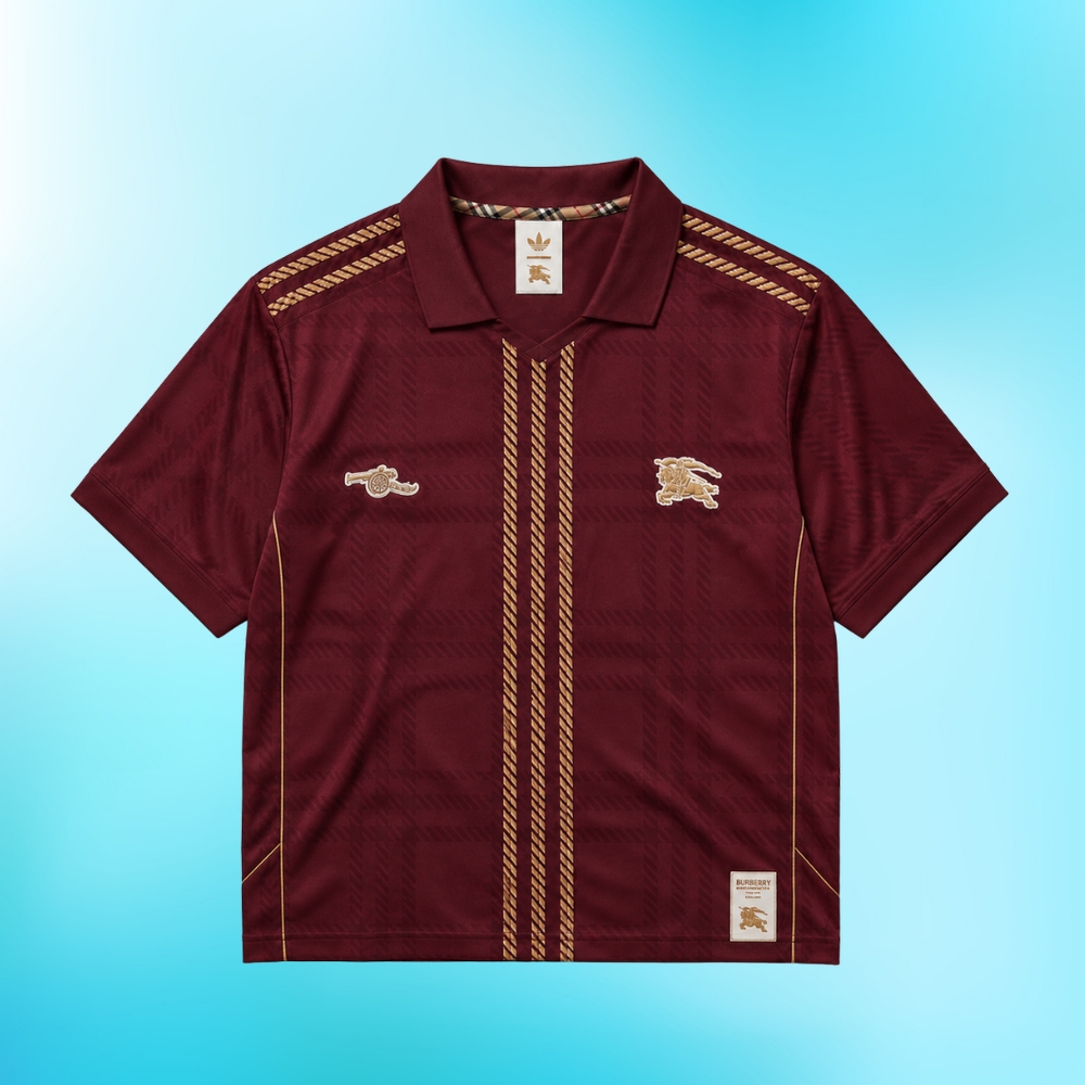 Arsenal X Burberry X Adidas Luxury Football Jersey Burgundy Heritage Edition