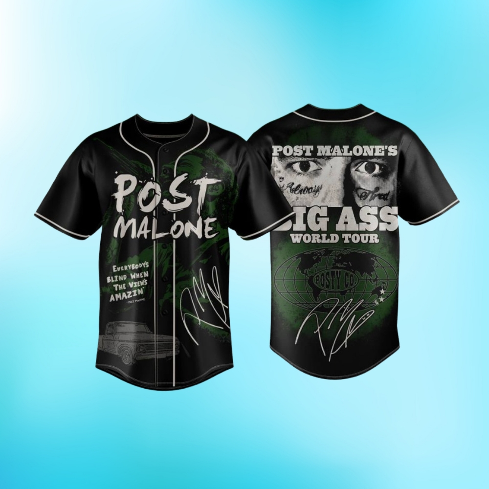 Post Malone Big Ass World Tour Vintage Jersey