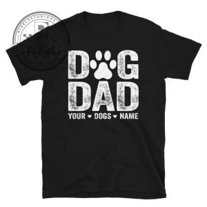 Dog Dad Shirt with Dog Names, Personalized Gift for Dog Dad 1 Dog Dad Shirt with Dog Names Personalized Gift for Dog Dad pixelsstudious.com 1