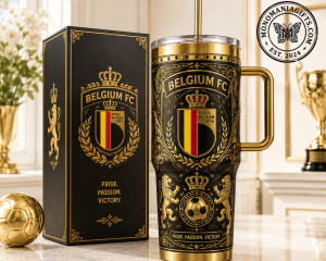 Belgium Football Kingdom of Champions Premium 40Oz Tumbler