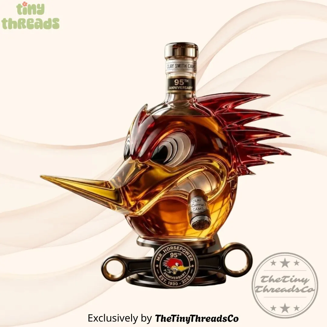 Clay Smith Cams Mr Horsepower 95th Anniversary Est 1930 Whiskey Bottle