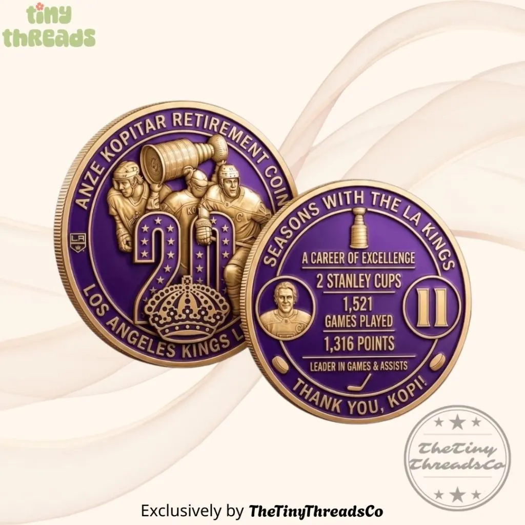 Anze Kopitar 20 Seasons With Los Angeles Kings Retirement Coin