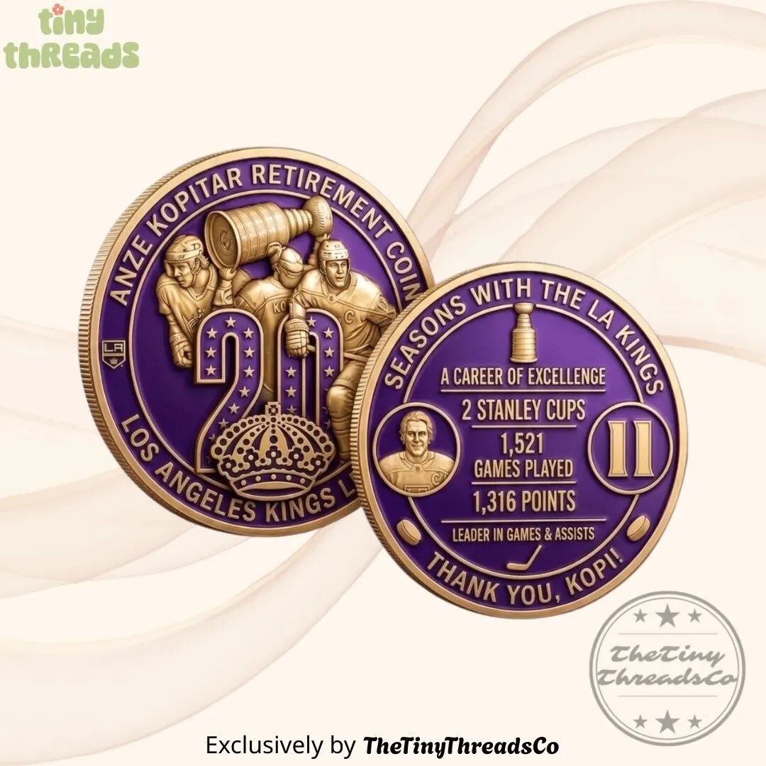 Anze Kopitar 20 Seasons With Los Angeles Kings Retirement Coin