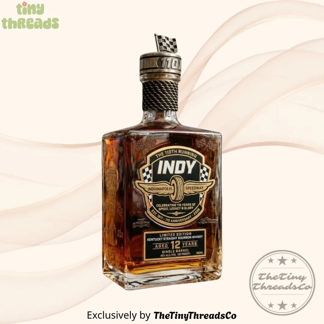 Indy 500 The 110th Running Celebrate 110 Years Of Speed Legacy Glory Whiskey Bottle