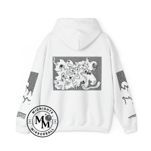 Abstract Black-and-White Doodle Hoodie | Surreal Ink Illustration 1 Thiet ke chua co ten 30