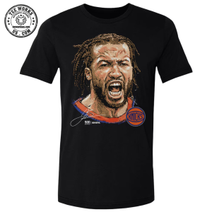 Men's New York Knicks Jalen Brunson 500 Level Black Portrait T-Shirt 1 Thiet ke chua co ten