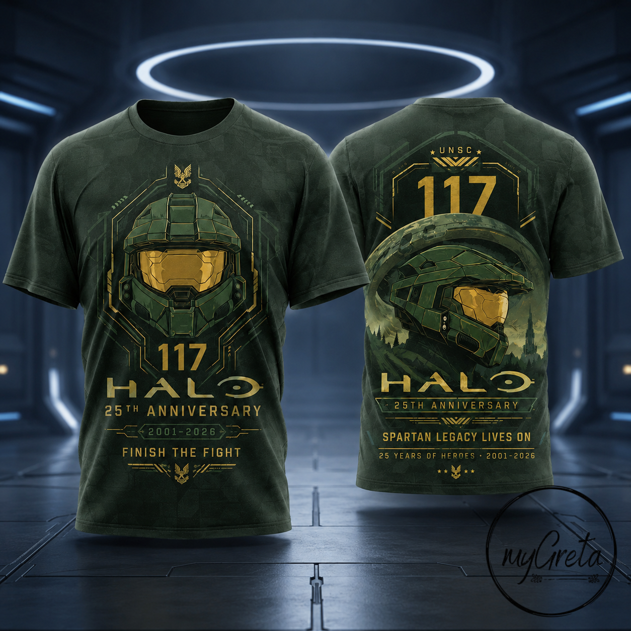Green Space Warrior 25th Anniversary Inspired Graphic T-Shirt
