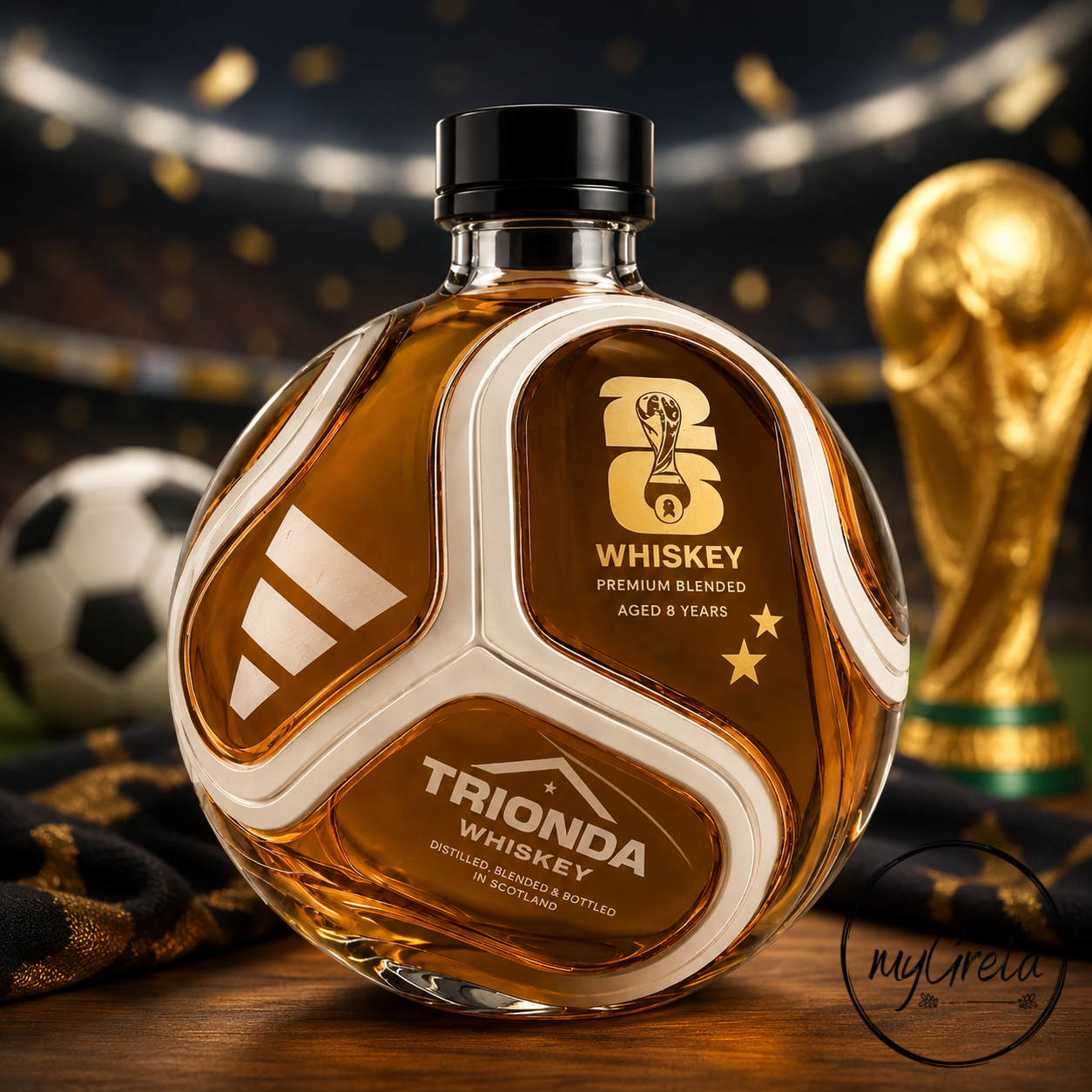 FIFA World Cup 2026 Trionda Ball Whiskey Bottle