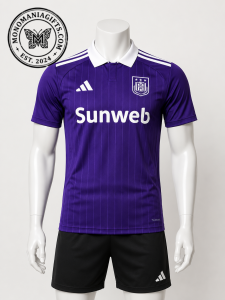 Royal Purple Soccer Jersey %E2%80%93 Classic Pinstripe Football Shirt