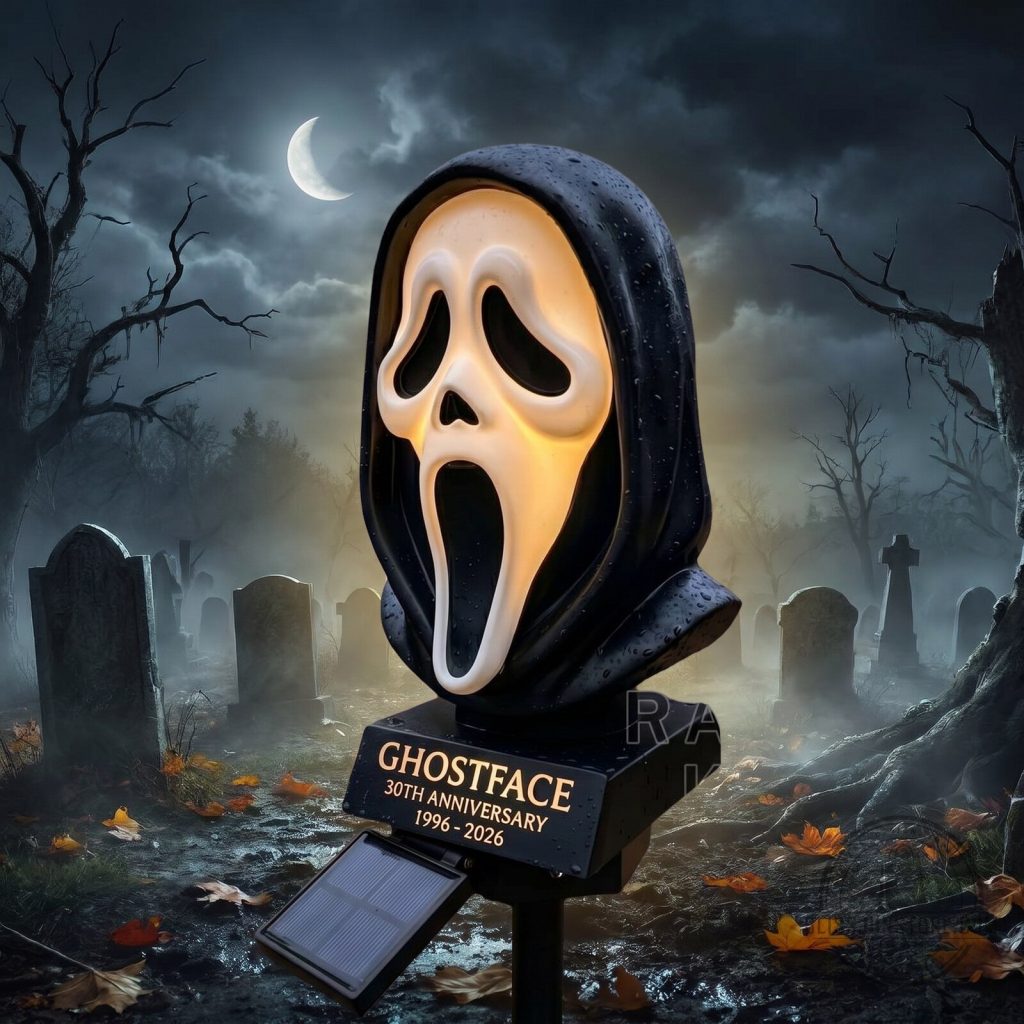 Scream 7 Ghostface 30th Anniversary 1996-2026 Special Solar Garden Light