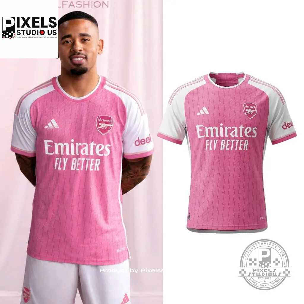 Arsenal FC x Adidas 2026/27 Pink Away Football Jersey – Limited Edition Concept Kit