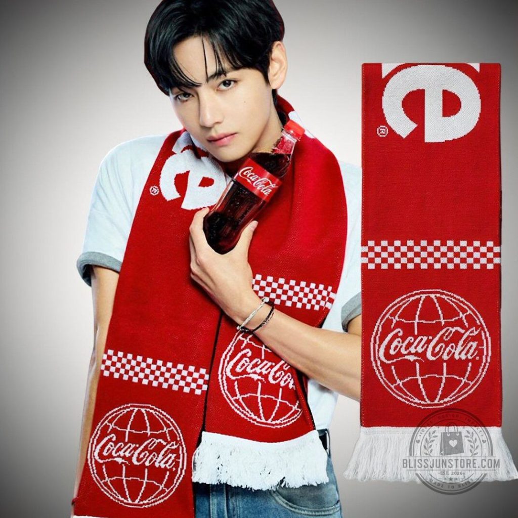 BTS Music Band x Cocacola coke scarf