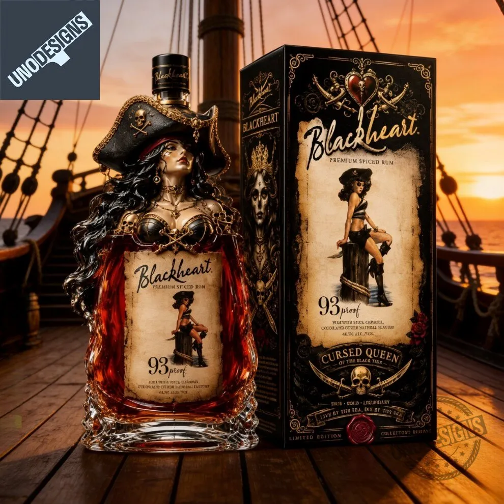 Blackheart Cursed Queen Whiskey Decanter
