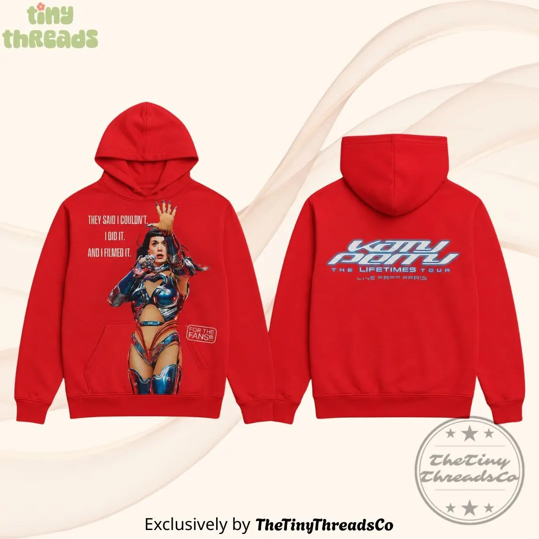 Katy Perry The Lifetimes Tour: Live From Paris Red Shirt