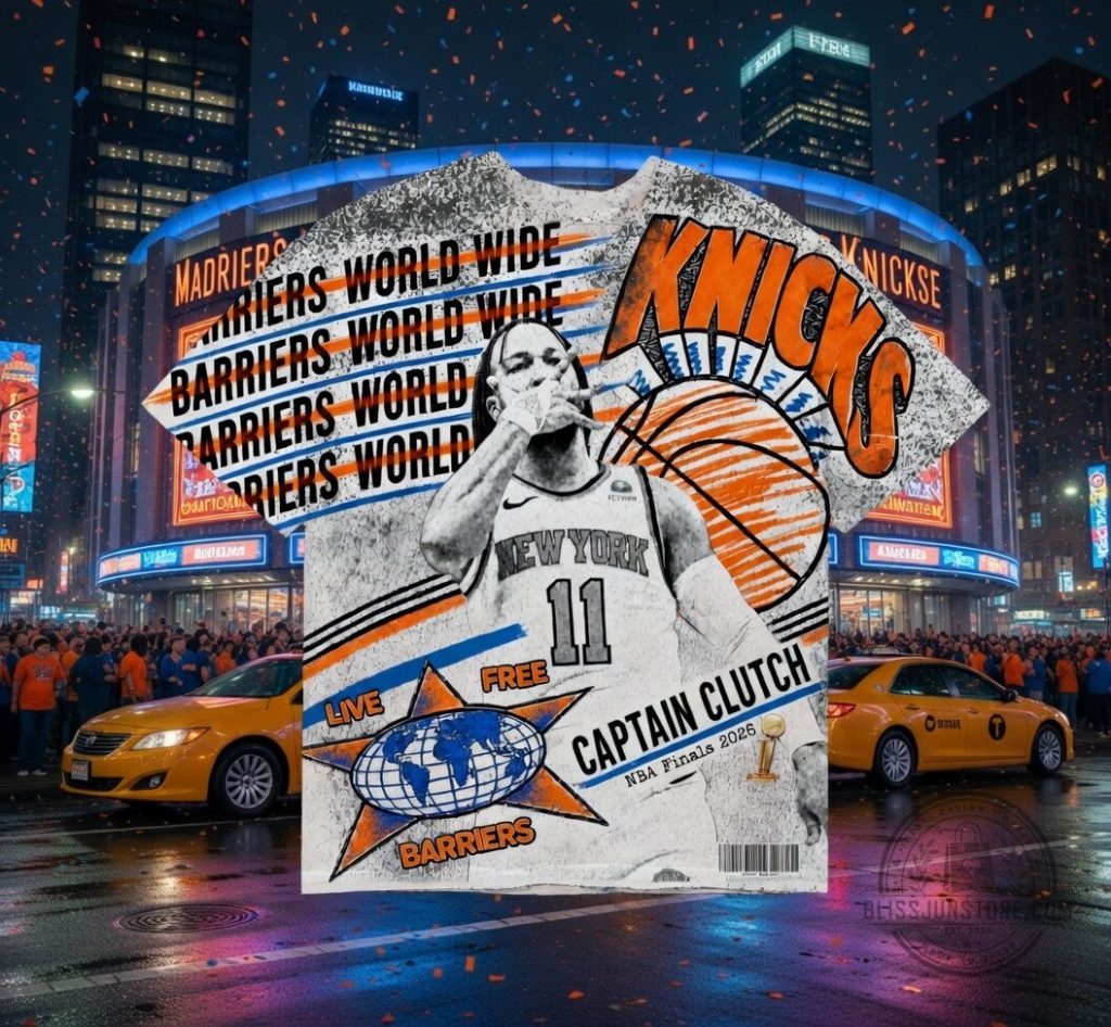 New York Knicks Jaden Brunson NBA Basketball Captain 3D Shirt