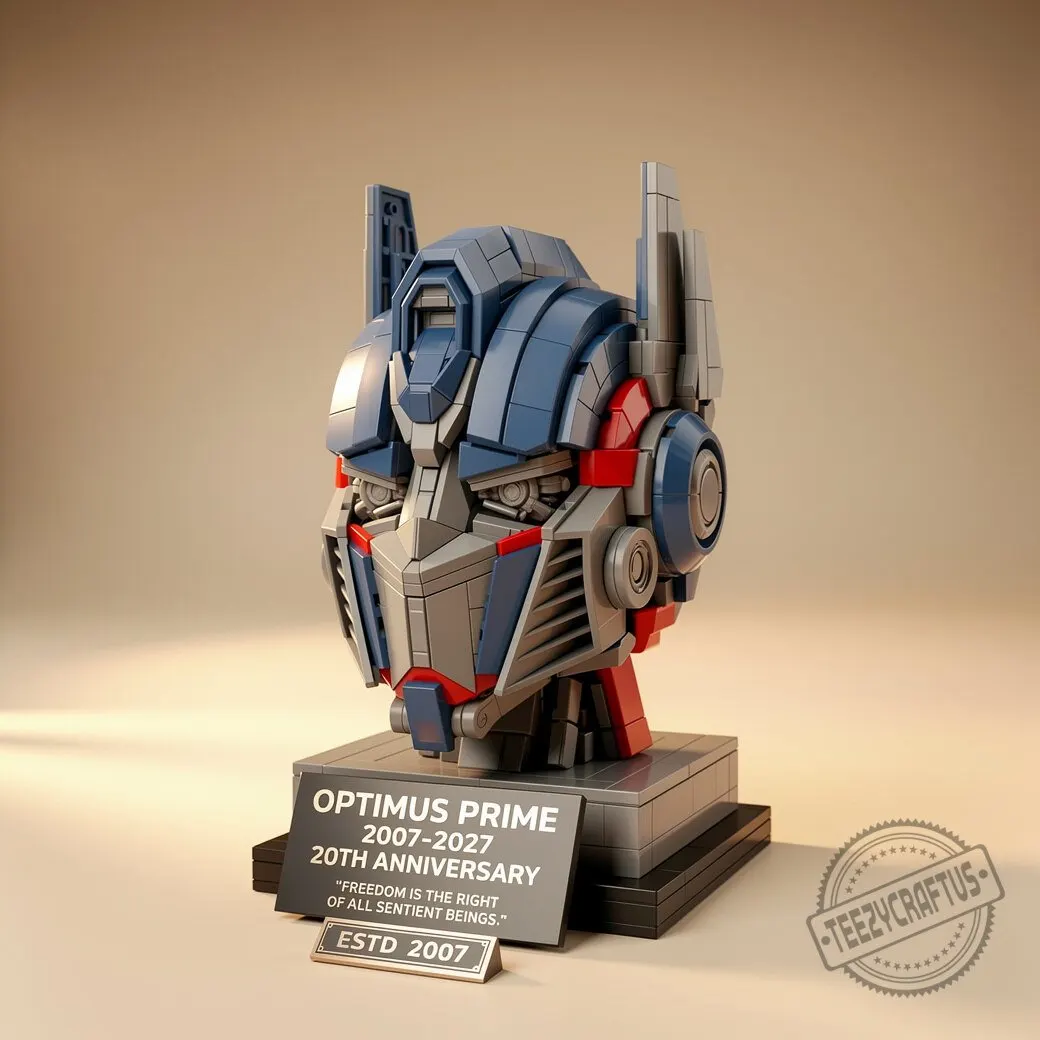Optimus Prime 20th Anniversary (2007-2027) Cinematic Tribute Helmet Model Building Set 4 Optimus Prime 20th Anniversary (2007-2027) Cinematic Tribute Helmet Model Building Set