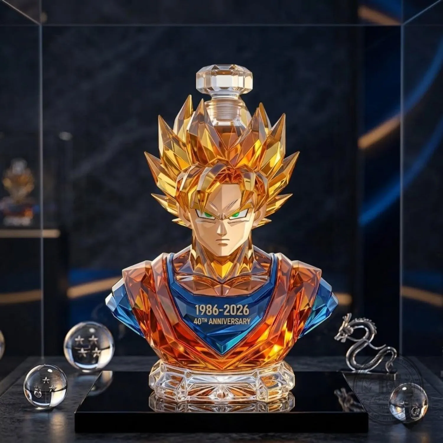 Goku 1986 2026 40th Anniversary Whiskey Bottle