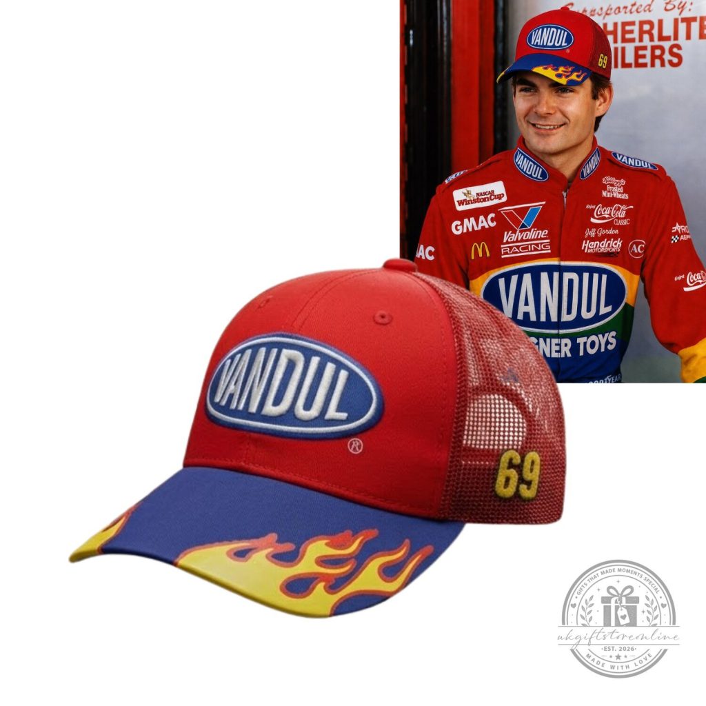 Vandul Vintage Flame Trucker Cap Premium Red & Blue Hat Vandul Vintage Flame Trucker Cap Premium Red & Blue Hat
