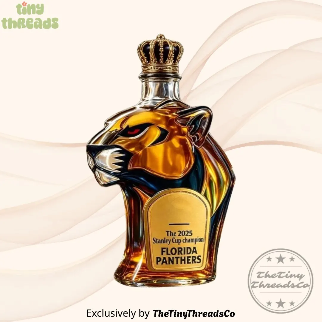 Crown Royal x Florida Panthers Stanley Champion Cup 2025 Whiskey Bottle