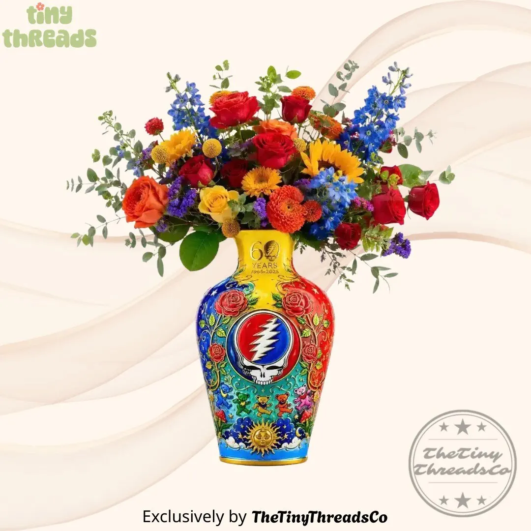 Grateful Dead Steal Your Face Flower Vase 2026