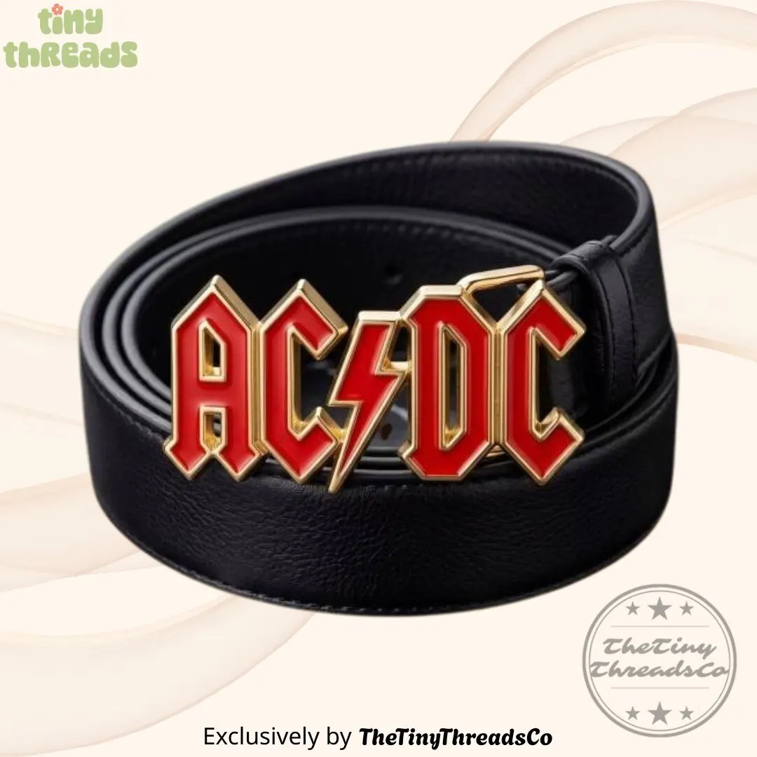 AC/DC High Voltage Rock N Roll Est 1973 Premium Heritage Belt Style 3