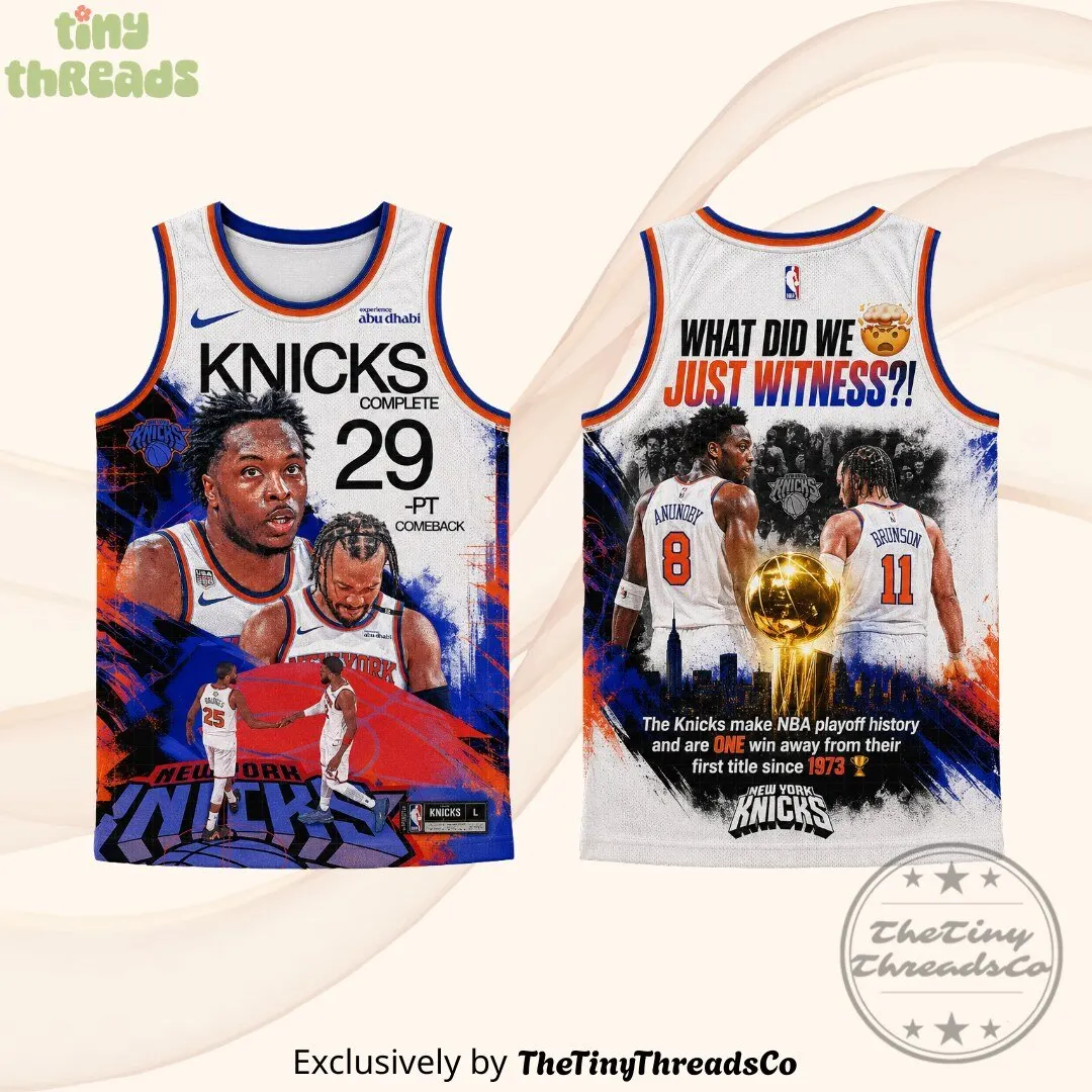 New York Knicks One Win Away Playoff History Jersey