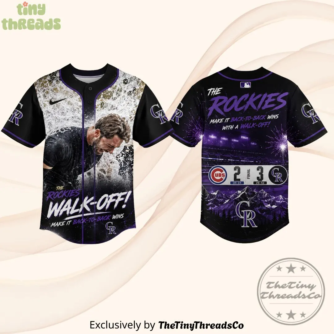 Colorado Rockies Walk-Off Back-to-Back Wins Jersey