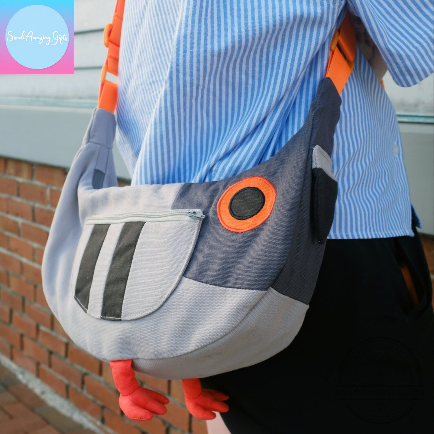 Cute Pigeon Crossbody Bag Funny Bird Sling Bag for Women Kids & Animal Lovers