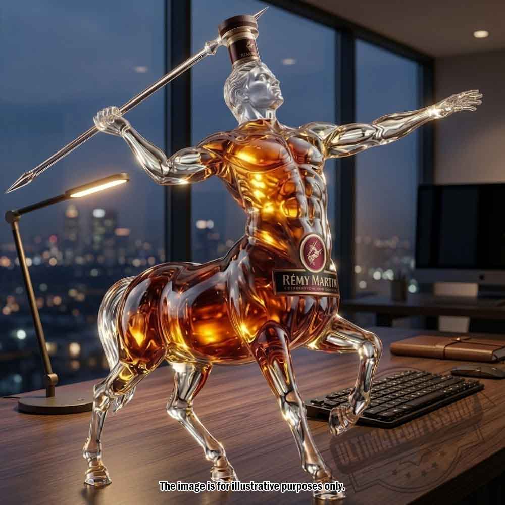 Rémy Martin Centaur Clear Glass Whiskey Decanter